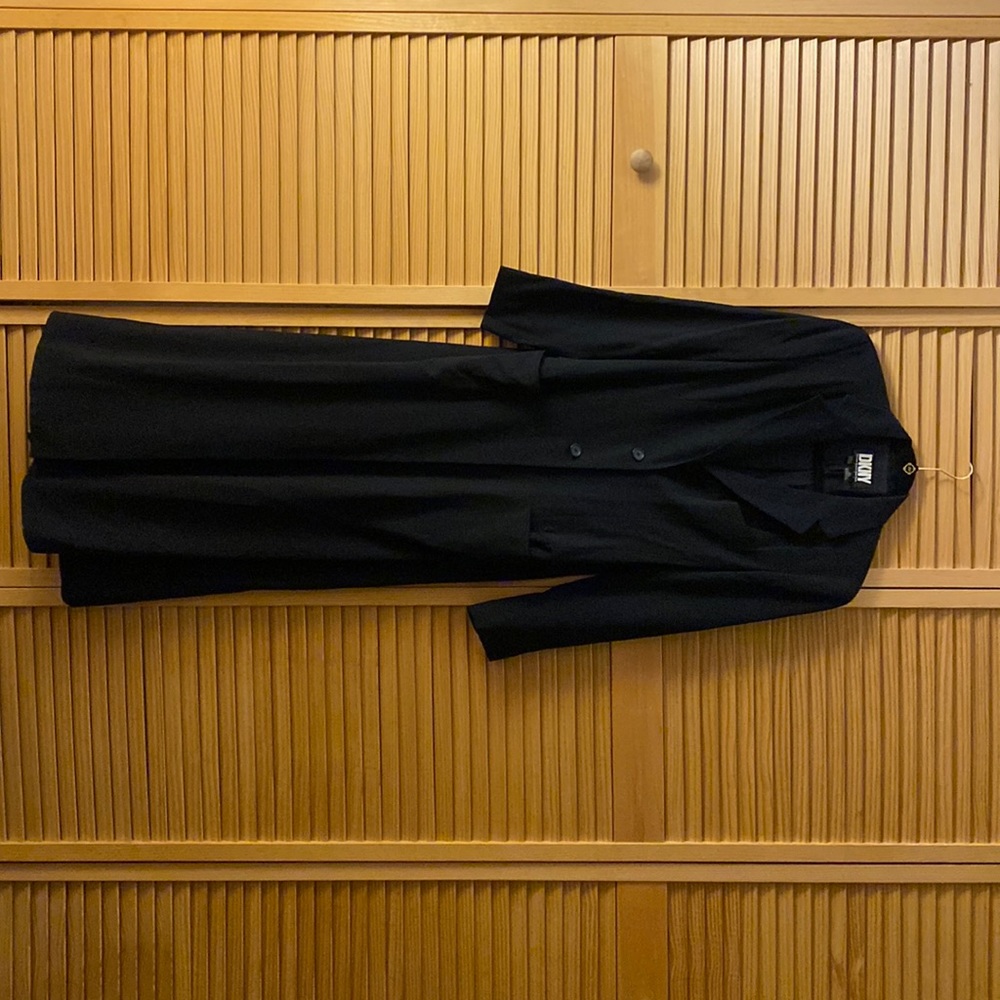 Black overcoat